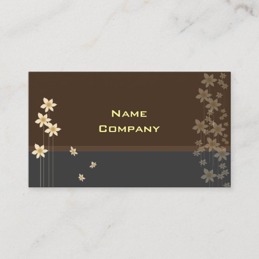 Customizable Tiny cream blossoms profile card business card templates