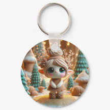 Tiny Cute Branch Clay Elf