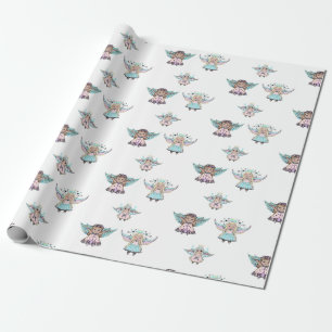 Tiny cute little angels by Renee Lavoie Wrapping Paper