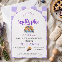 Tiny Cutie Pie Modern Bakery Baby Shower