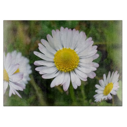 Tiny daisies cutting board