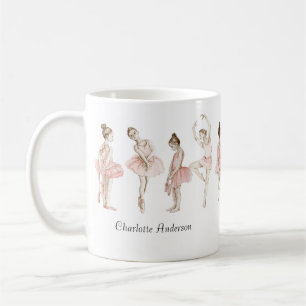 Tiny Dancer Ballerina Pink Girls Birthday Coffee Mug
