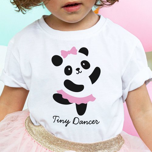 Tiny Dancer Dancing Panda Ballerina T_Shirt