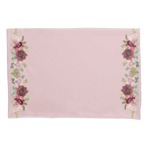 Tiny Dancer  Floral Roses Bedroom Decor on Pink Pillow Case