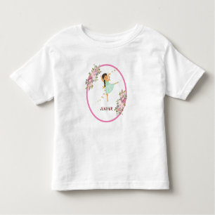 Tiny Dancer Pink Floral Ballet Birthday Party Toddler T-shirt