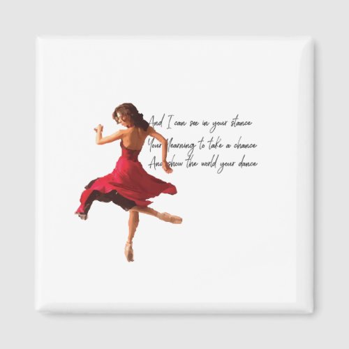 Tiny Dancer Series Red Magnet