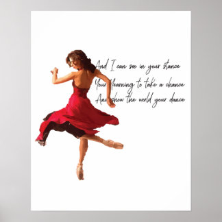 Tiny Dancer Series Red Poster