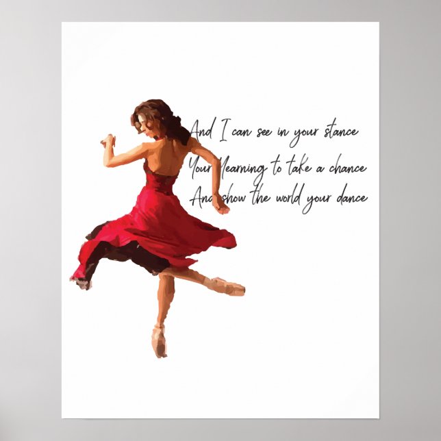 Tiny Dancer Series Red Poster (Front)