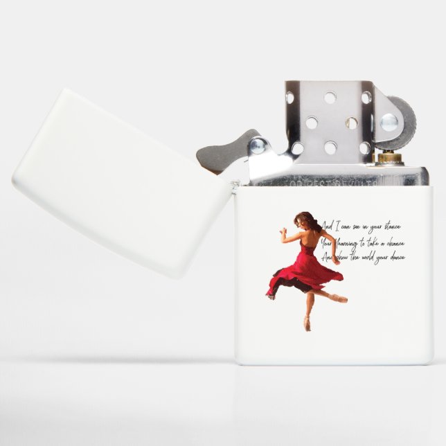 Tiny Dancer Series Red Zippo Lighter (Opened)