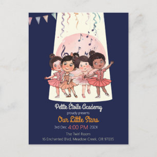 Tiny Dancers Recital Invite – Custom Studio
