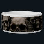 Tiny Dark Skull Army Photo Bowl<br><div class="desc">Who doesn't love a dark army of tiny hand painted skulls?</div>
