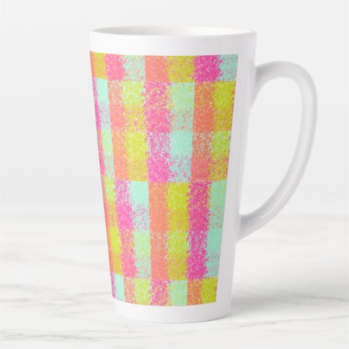 Tiny Dot Checkered Classic with a Playful Twist Latte Mug