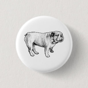 tiny dot joy, bulldog button