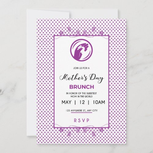 Tiny Dots Arts of Love A Tribute to Moms Caring  Invitation