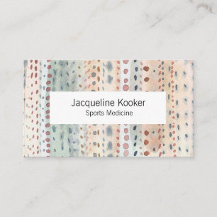 Tiny dots watercolor abstract business card