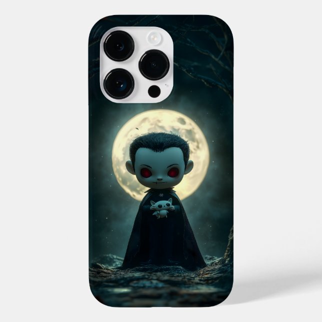 Tiny Dracula Halloween iPhone Case (Back)