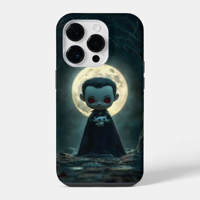 Tiny Dracula Halloween iPhone Case (Back)