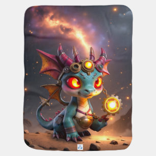 Tiny Dragon, Big Time Energy – The Ember Clockling Baby Blanket