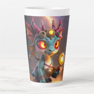 Tiny Dragon, Big Time Energy – The Ember Clockling Latte Mug