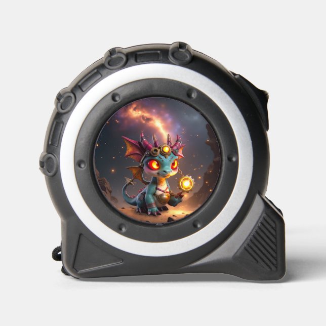 Tiny Dragon, Big Time Energy – The Ember Clockling Tape Measure (Front)