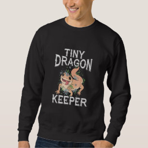 Tiny Dragon Keeper  Leopard Gecko   Lizard Reptile Sweatshirt