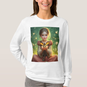 Tiny Dragon Keeper with Butterflies T-Shirt