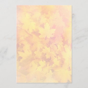 Tiny Fall Leaf Pattern Nature Fan Program Paper by fallcolors at Zazzle