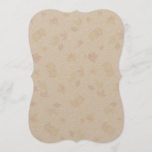 Tiny Fall Leaf Pattern Nature Fan Program Paper