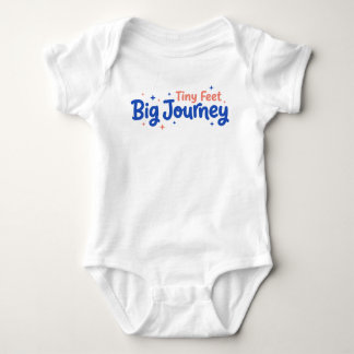 Tiny Feet Big Journey Baby Bodysuit