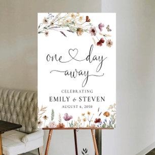 Tiny Floral Rehearsal Dinner Welcome Sign, Wildflo Foam Board