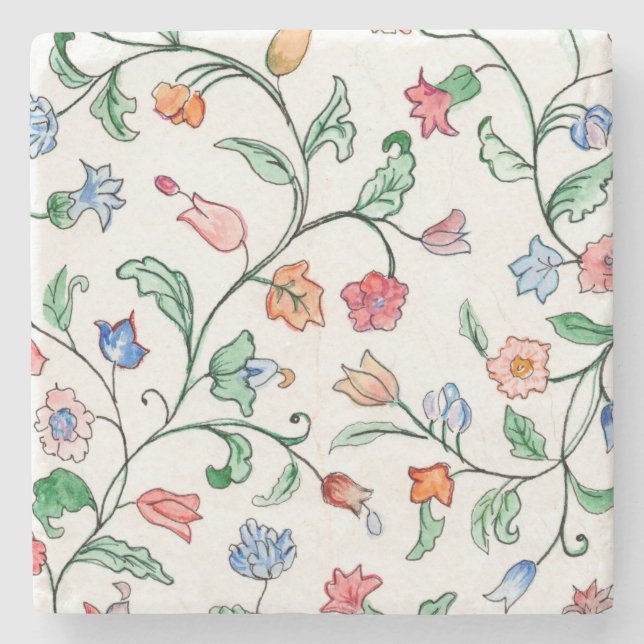 Tiny Floral Twines design on coasters (Front)