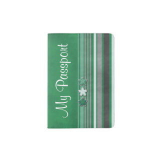 Tiny Flowers and Stripes 3 Passport Holder