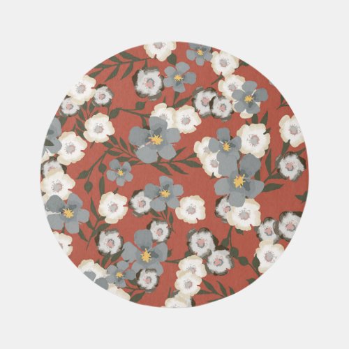 Tiny Flowers Watercolor Seamless Style Rug