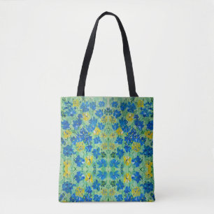 Tiny Forget-Me-Not Floral Tote Bag
