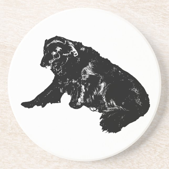 Tiny Gallery: Side-Rest Retriever Coaster (Front)