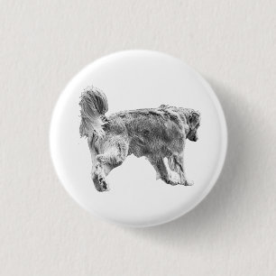 Tiny Golden Badge Button