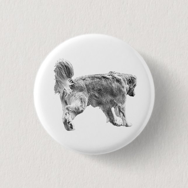 Tiny Golden Badge Button (Front)