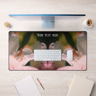Tiny Grasshopper On Azalea Flower Personalized   Desk Mat