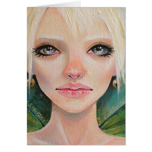 Tiny green fairy cards (Front)