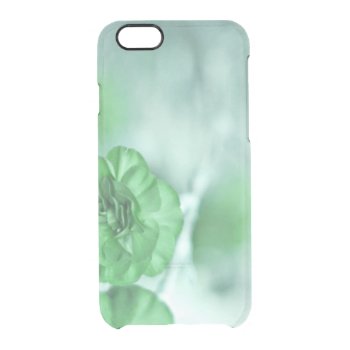 Tiny Green Flower Clear iPhone 6/6S Case