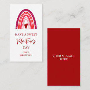 Tiny Have a Sweet Valentine's Day Kids Class Note Card