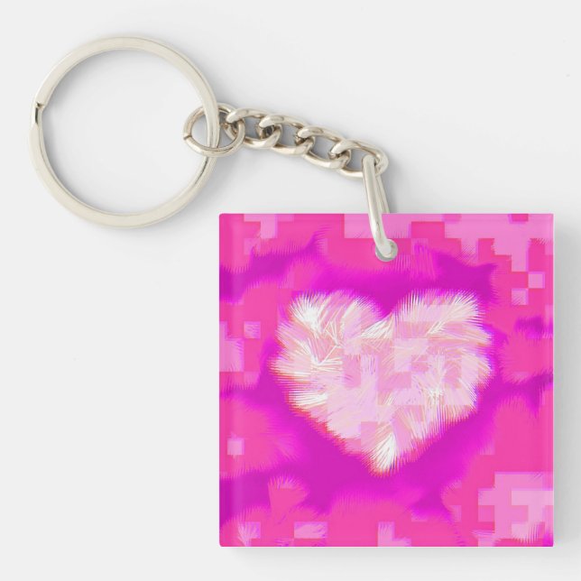 Tiny Heart Compartments Keychain (Front)