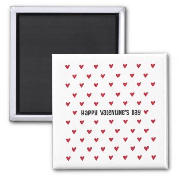 Tiny Heart Pattern Valentine Magnet by Popcornparty at Zazzle