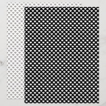 Tiny Hearts Black Grey Scrapbook Paper