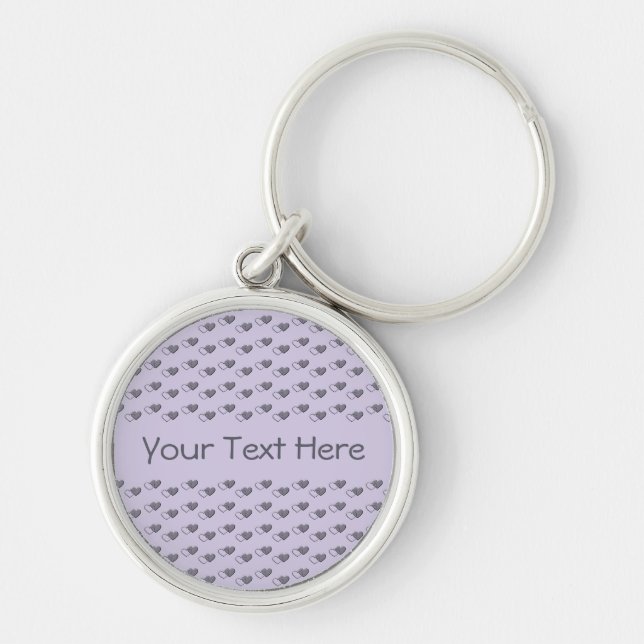 Tiny Hearts custom key chain (Front)