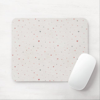 Tiny Hearts Minimal Mouse Pad