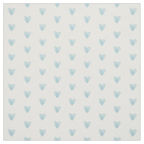 Tiny Hearts Pattern  Pale Teal Aqua Fabric
