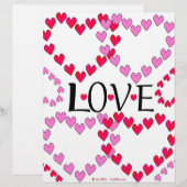 Tiny Hearts Pink Red LOVE (Front/Back)