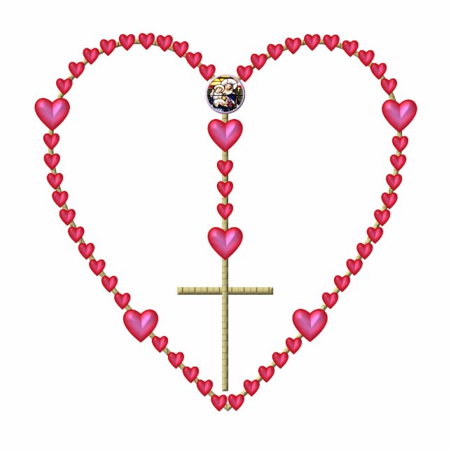 Tiny hearts Rosary Cutout (Front)