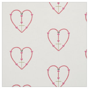 Tiny Hearts Rosary Fabric